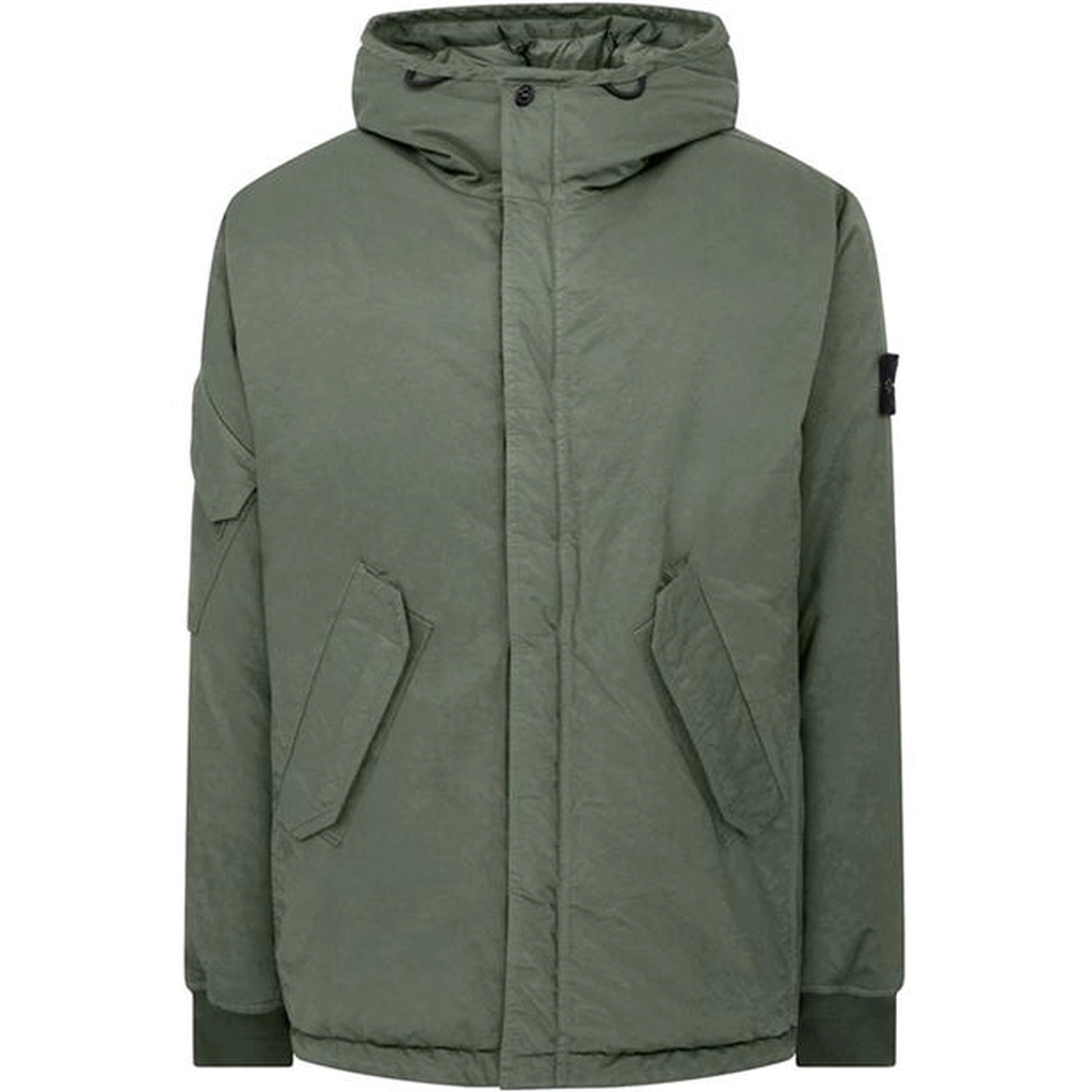Stone Island Real Down Jacket - Green